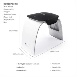 Rhinitis, Otitis, Infrared Light, Therapy, Led, Color 7 colors PDT Therapy with hotcold steam