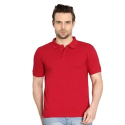 Multicolor Basic Soft Slim Fit Men Polo T-Shirts Online