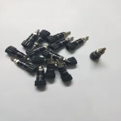 Control Panel 4 Way Bakelite Connector Strip Double Row Barrier Black, Current Rating 10 Amp