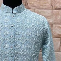 Traditional Heavy Work Embroidered Fabric