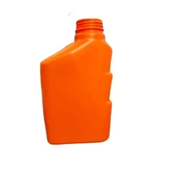 Orange Mobil Oil Bottle