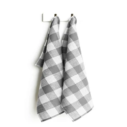 Checked Linen Towels
