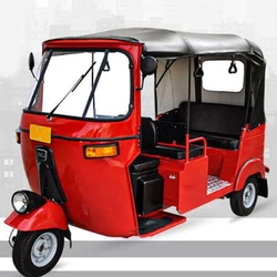 Red Electric Rickshaw