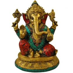 Coloured Ganesha Statue