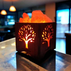Wooden Salt Lamp