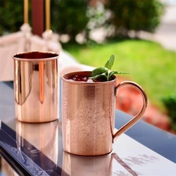 Plain Polished Copper Mug