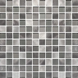 Metal mosaic tiles