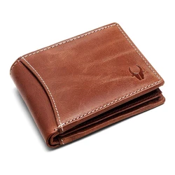 Stylish Mens Wallet Personalized Foldable Leather Wallet
