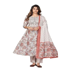 Floral Printed Anarkali Kurta Sets Designer Suit Set