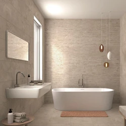 Beige Stone Bathtub