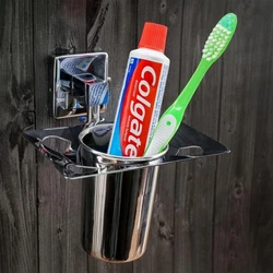 Silver Toothbrush Holders