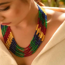 Multi-Color Beaded Necklace