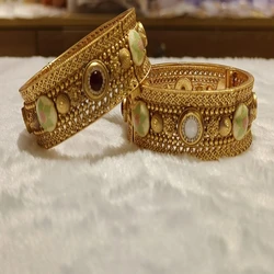 Gold plated traditional rajwadi jewellery