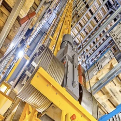 Yellow Stacker Cranes 