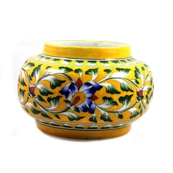 Round ceramic flower vase