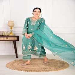 Party Wear Chanderi Suits