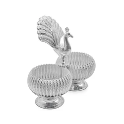 Silver Haldi Kumkum Box