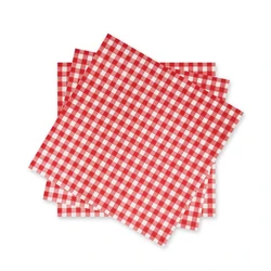 Checked Paper Napkins