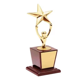Award Winning Golden Stylies Metal Trophy Manufacturer