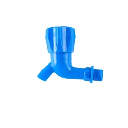 Blue Plastic Water Tap