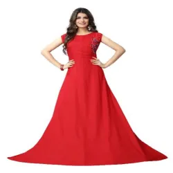 Ladies Designer Wedding Gown Dupatta Set, Size 40 Inch