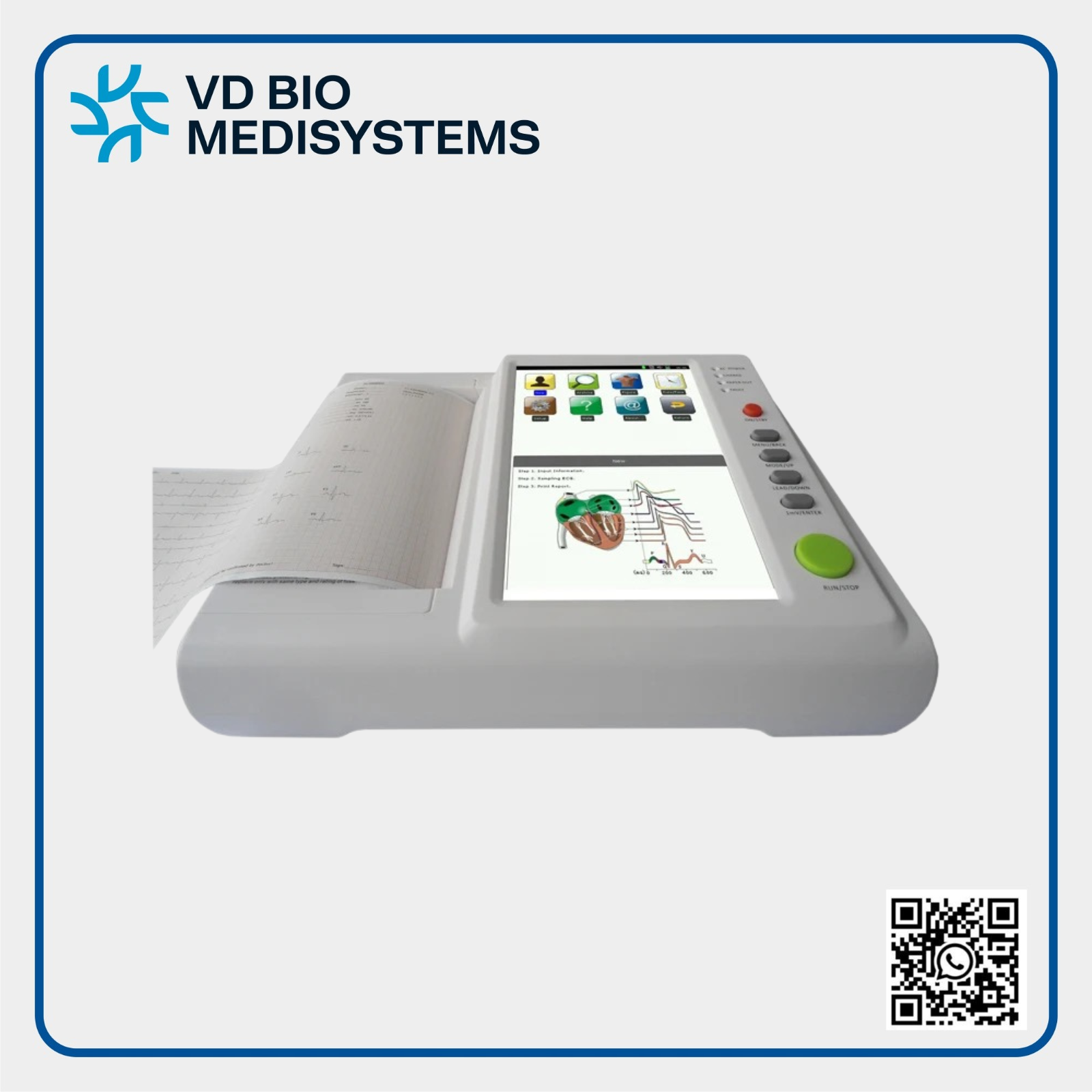 VD Bio Medisystems 12 Channel Ecg VD-1200E Image