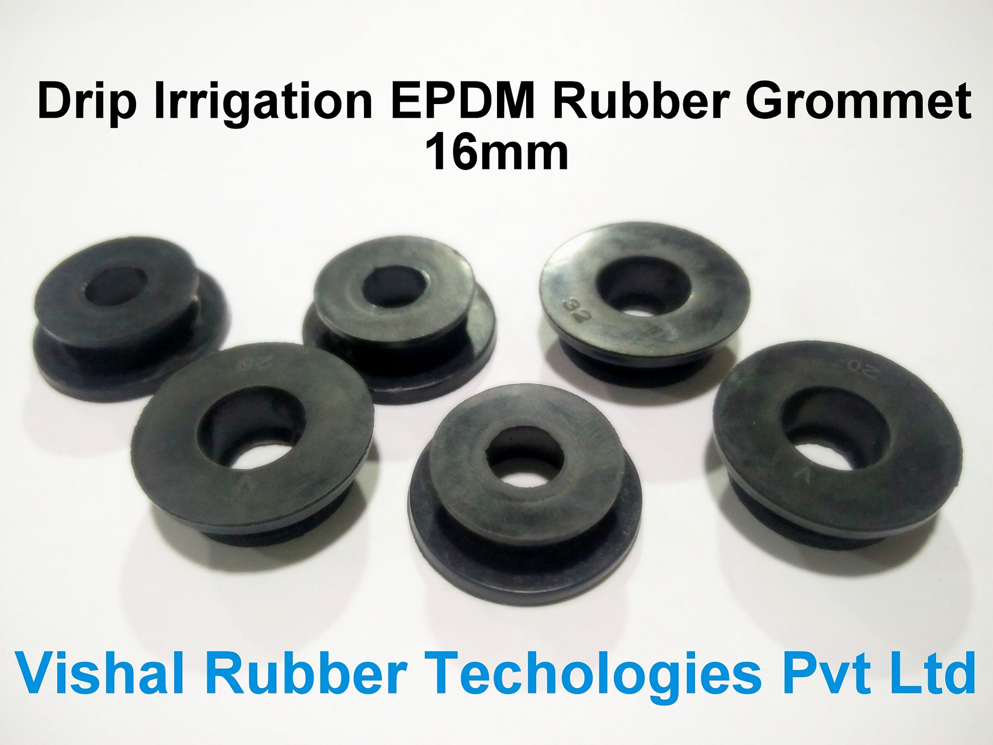 16mm Drip Irrigation EPDM Rubber Grommets Image