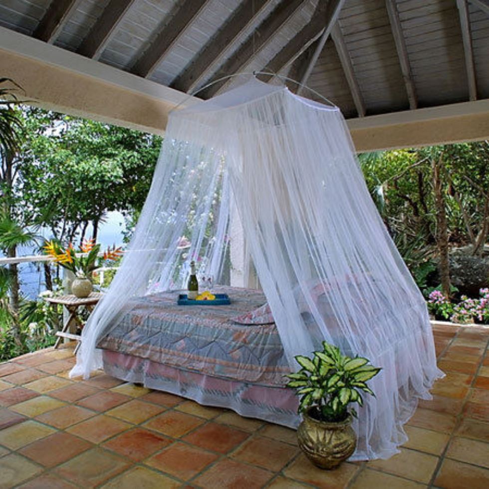 Durable White Mosquito Net For Double Bed, Windows, Doors Image
