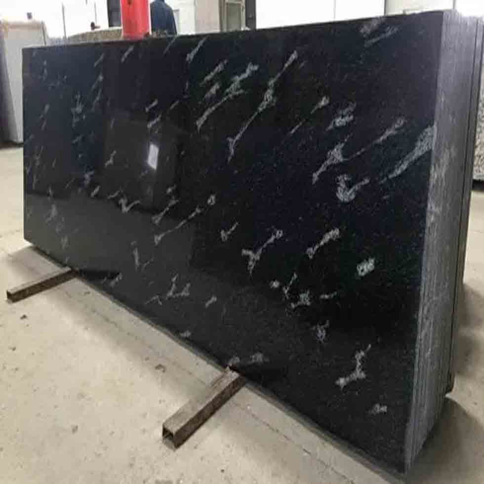 High Polished Absolute Black Granite Slabs Best Price Rate Image