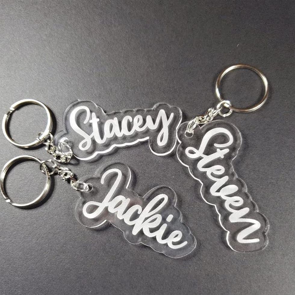 Acrylic Personalized Keychain Image