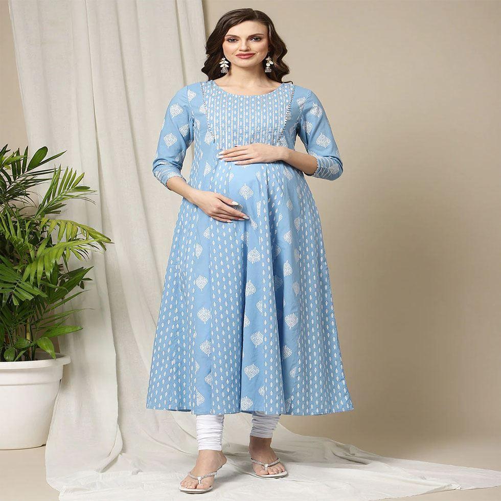 Anarkali Maternity Kurti Image