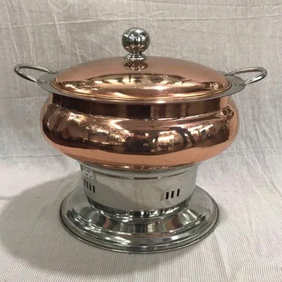 Antique Chafing Round Dish Image