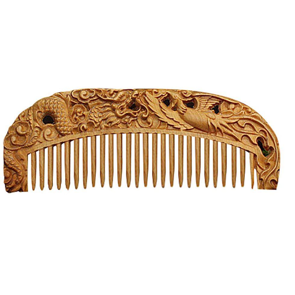 Antique Wooden Hair Comb Image