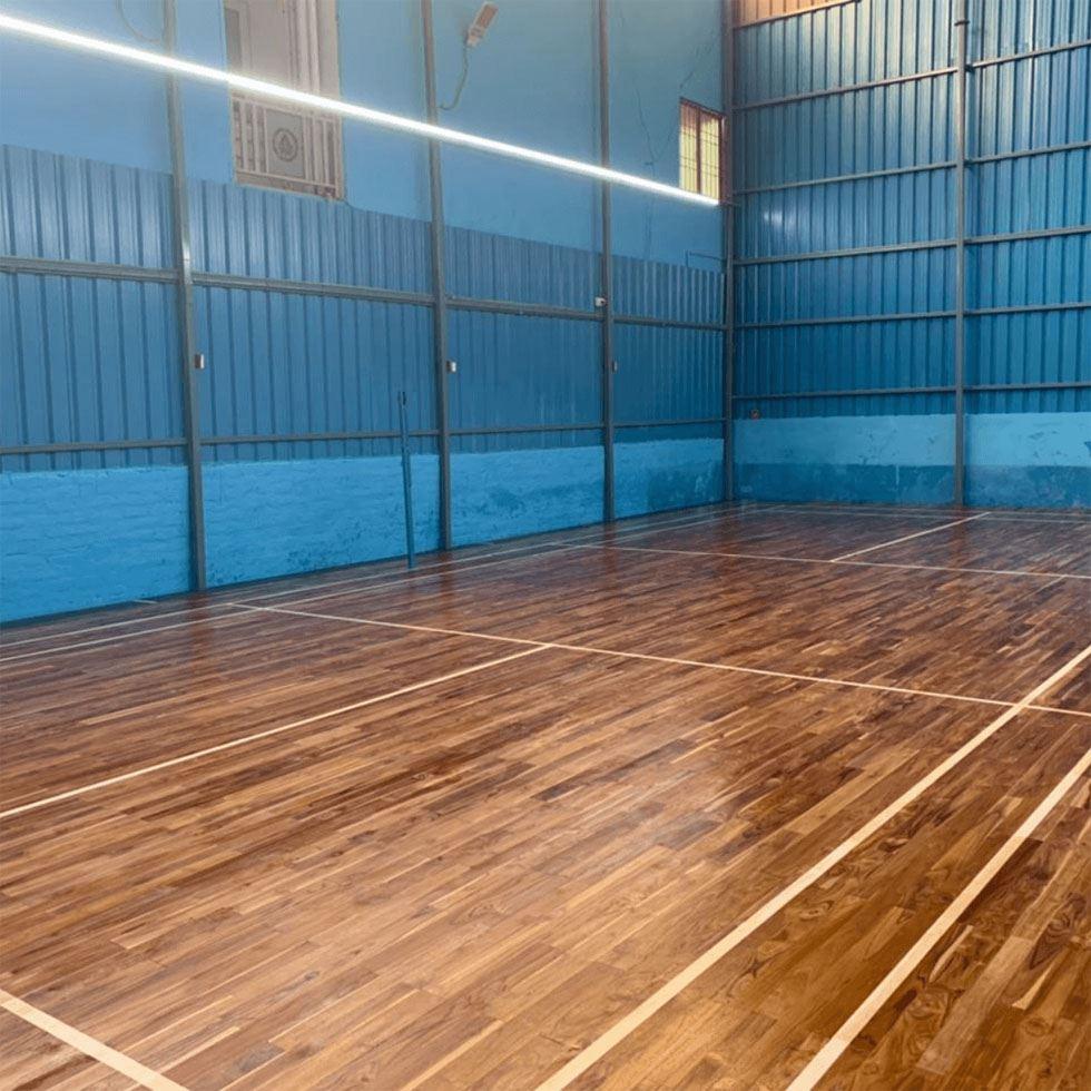 Badminton Court Wooden Flooring Image