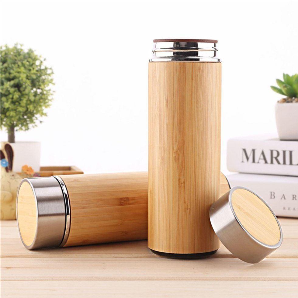 Bamboo Vacuum Flask Image