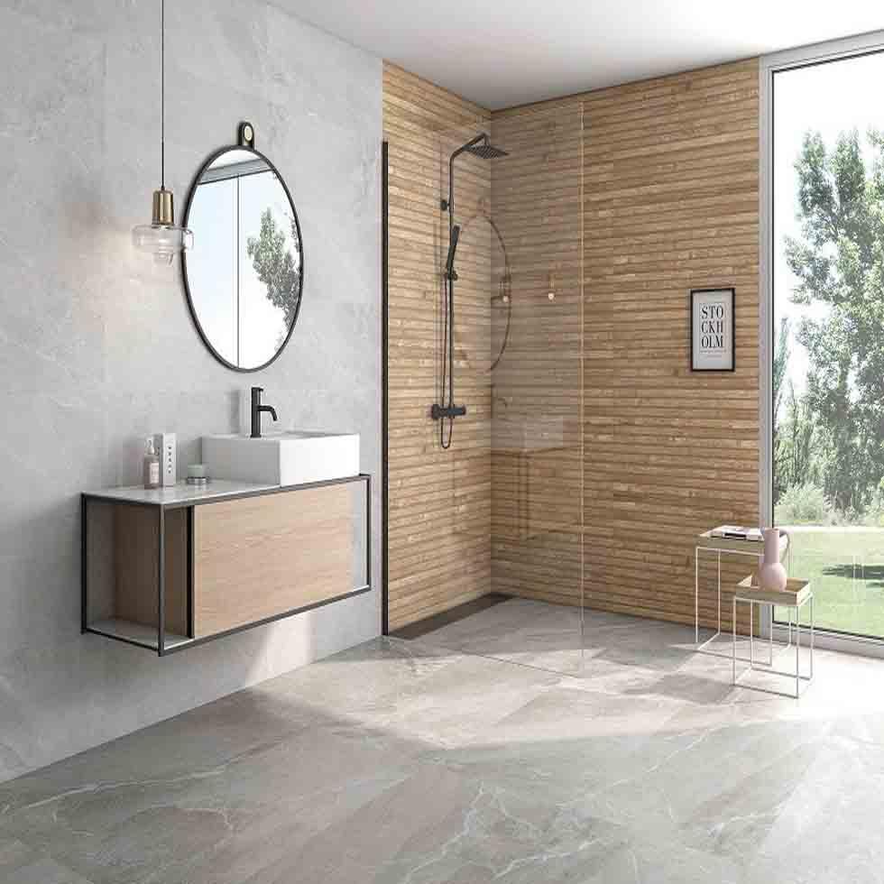 Glossy Bathroom Ceramic Tiles Image