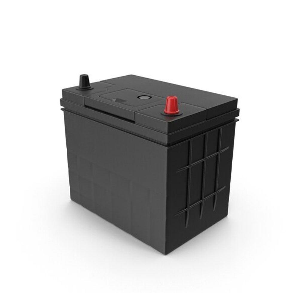 Black Automotive Battery Image