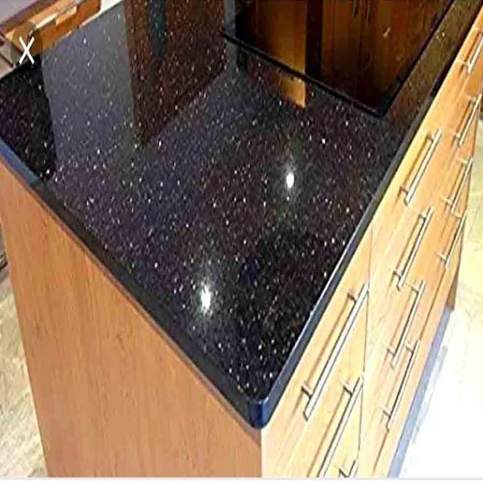 Average Price Black Galaxy Granite Stone Kitchen Countertop Image