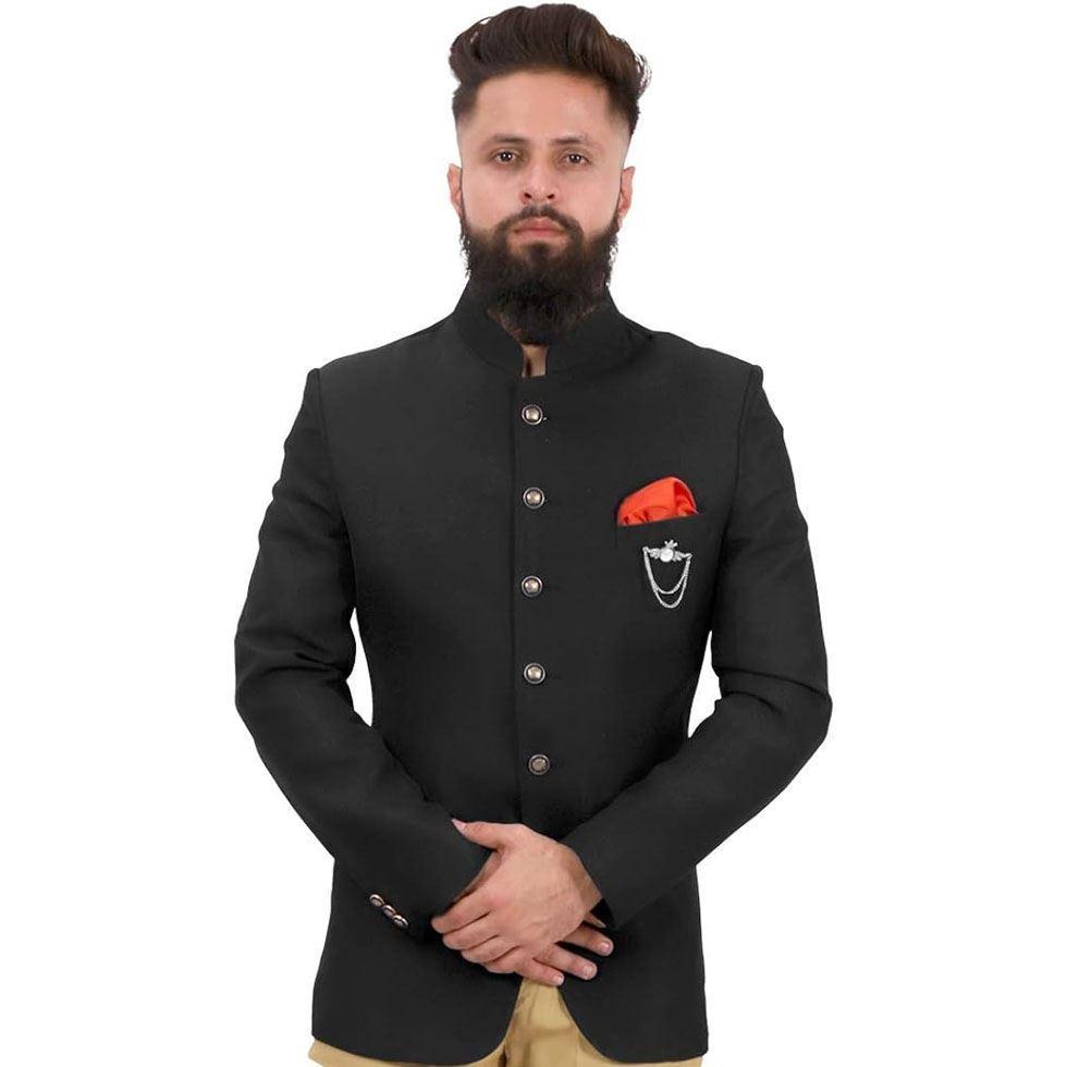 Black Jodhpuri Blazer Image