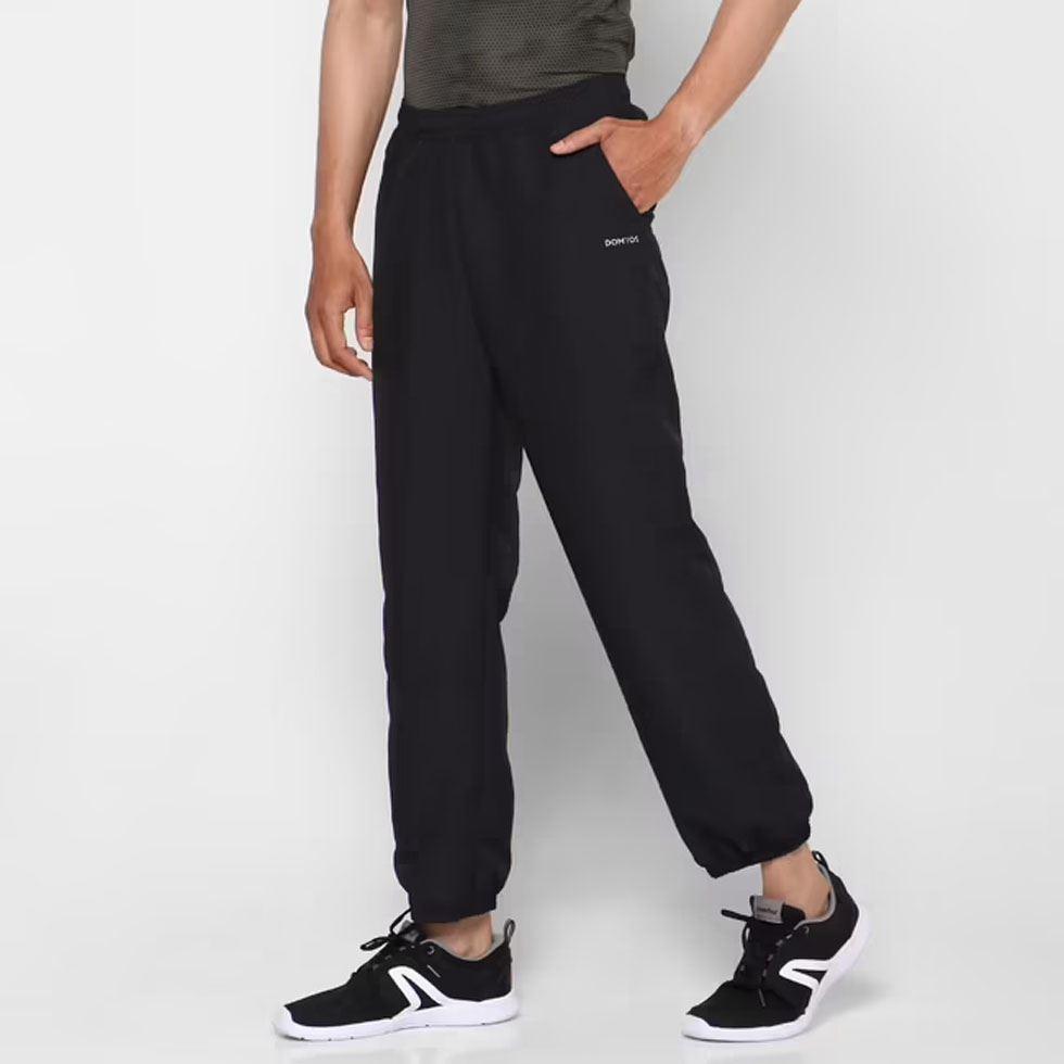 Black Polyester Track Pant Image