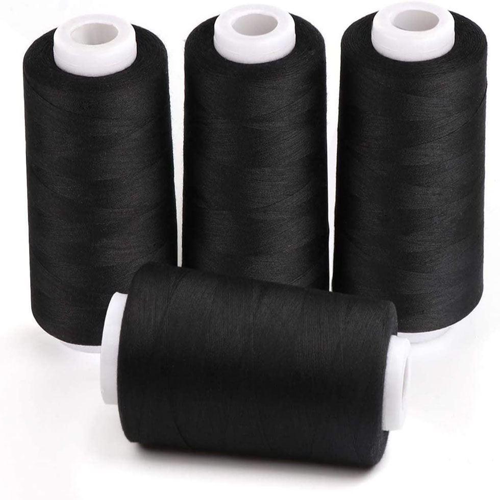 Black Spun Polyester Thread Image