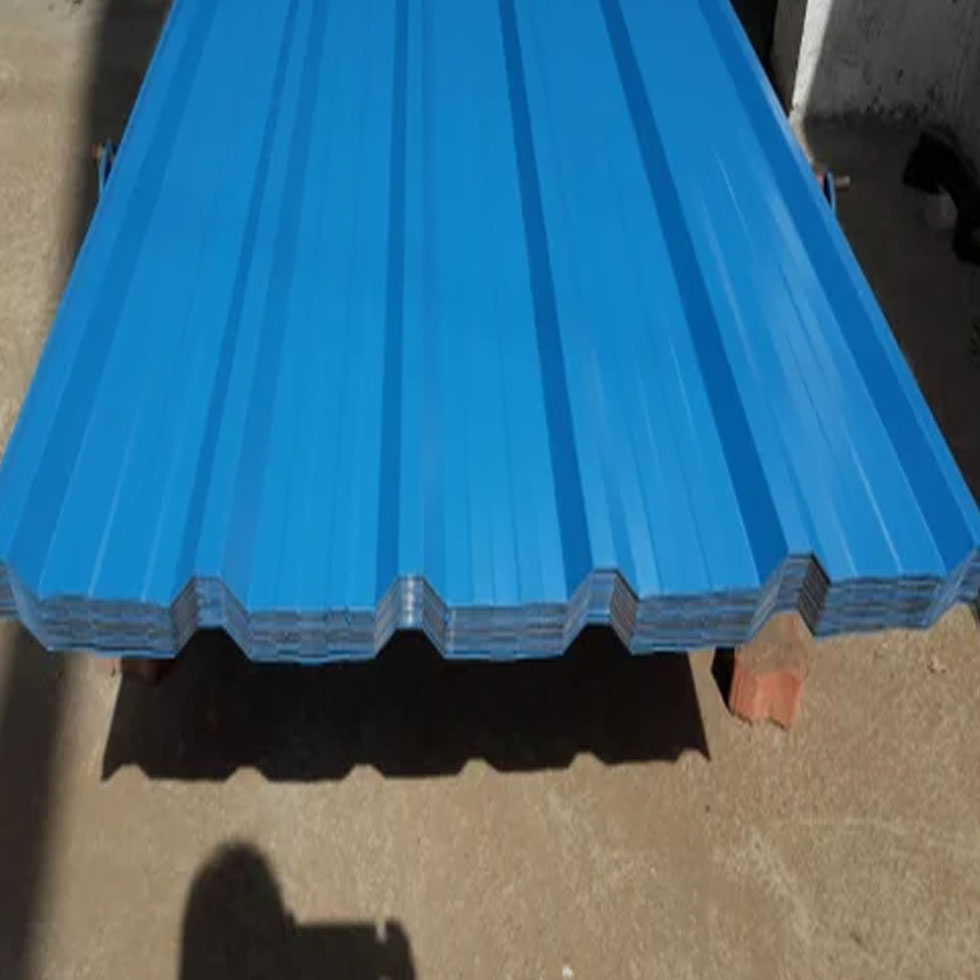 Blue Corrugated Sheet Image