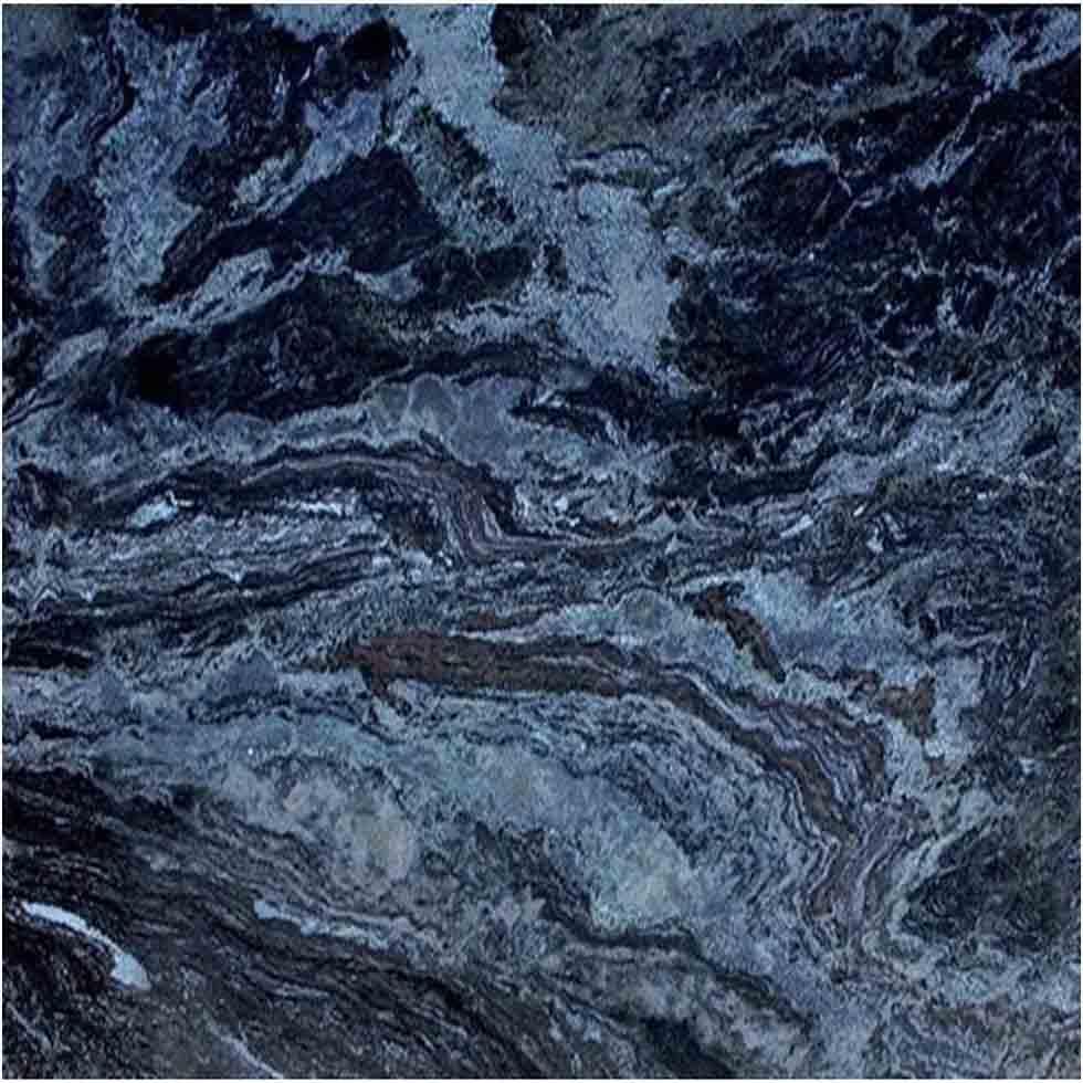 Polished Brass Natural Blue Granite Kitchen Countertops Image