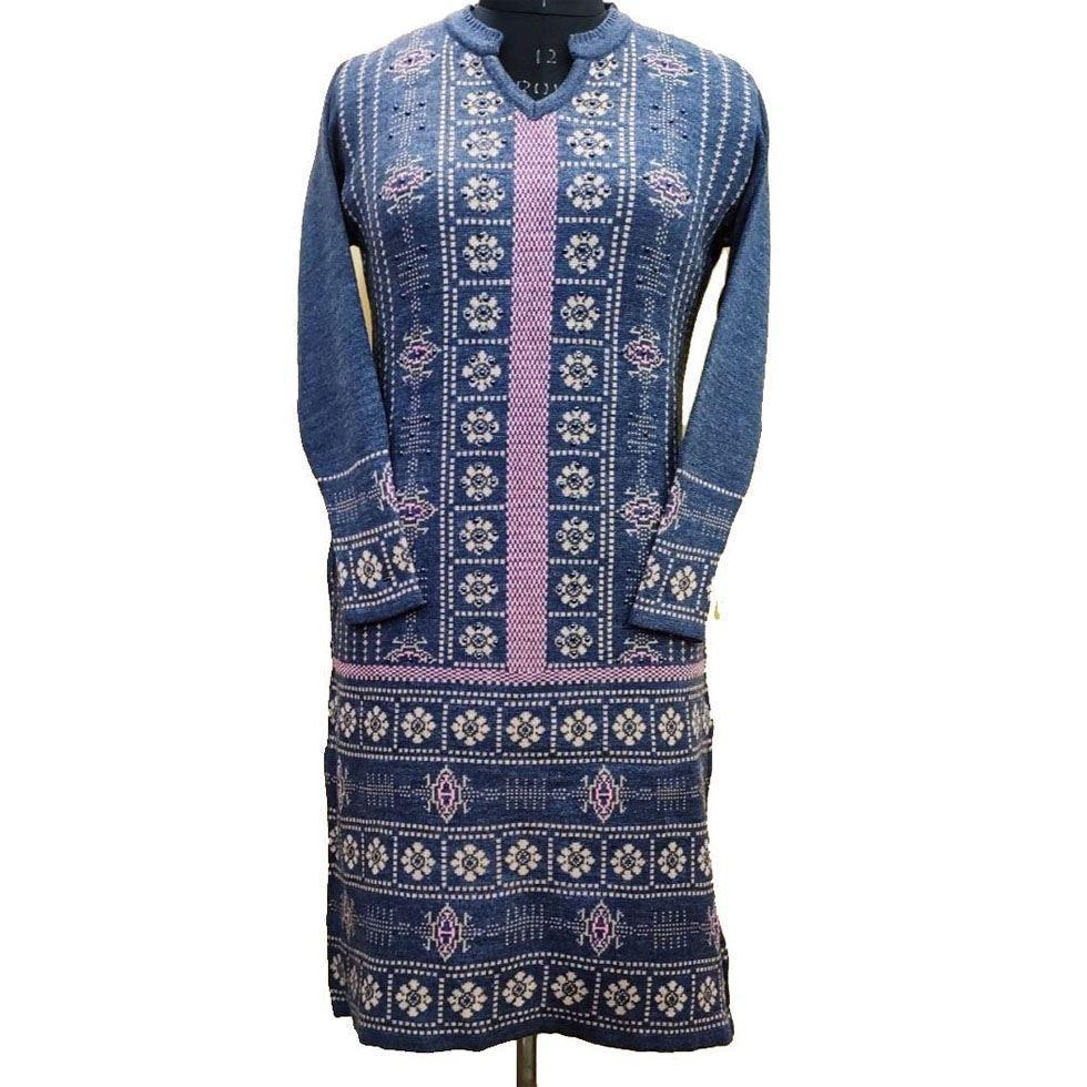 Blue Woolen Kurti Image