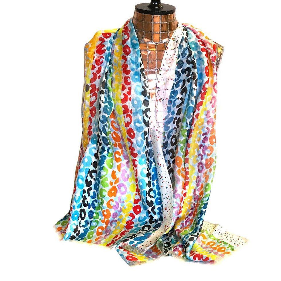 Border Cotton Scarves Image