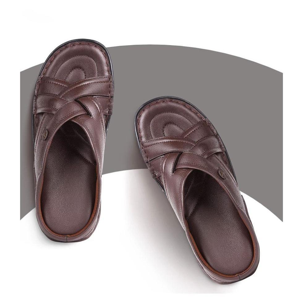 Brown Leather Slipper Image