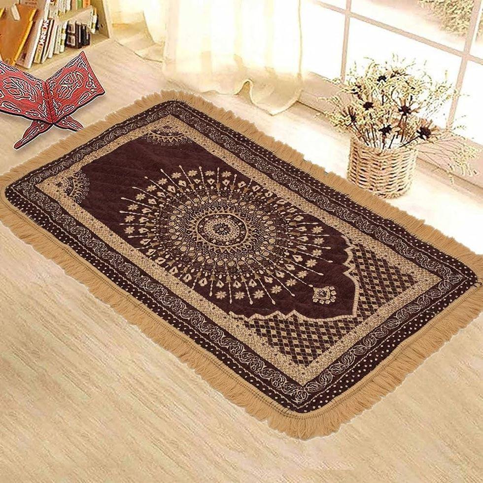 Brown Pooja Carpet Mat Image