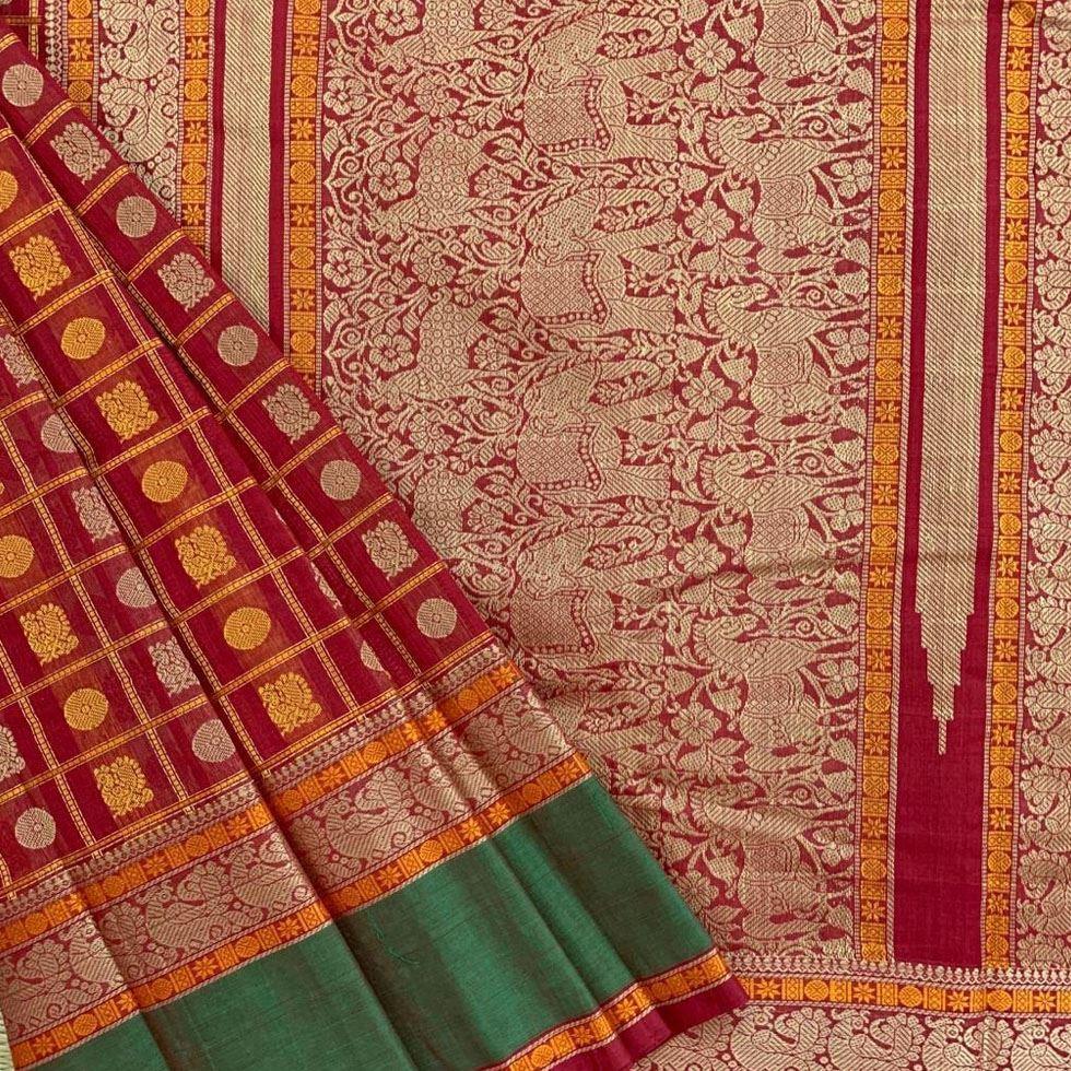 Butta Silk Cotton Saree Image