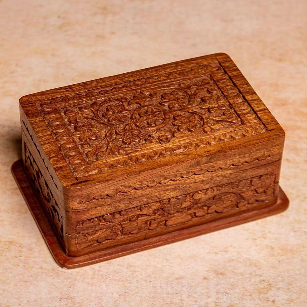 Carved Wooden Box Image