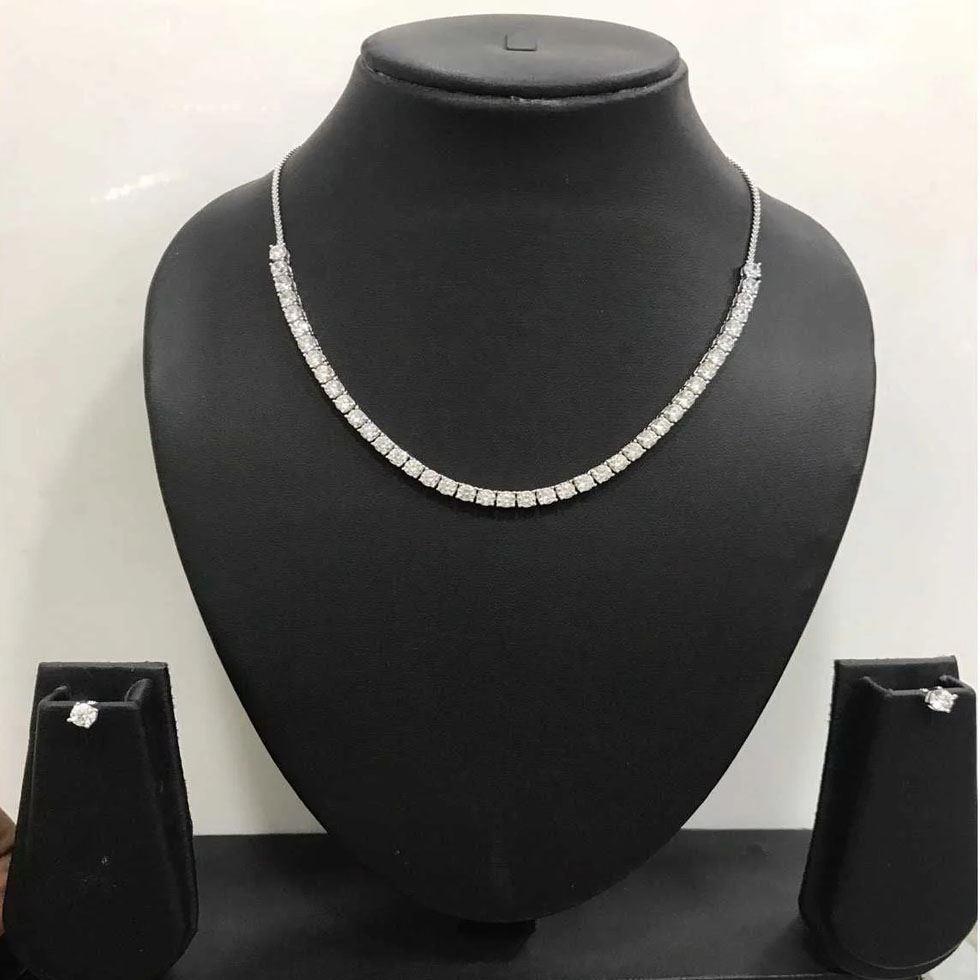 Casual Silver Necklace Set Image